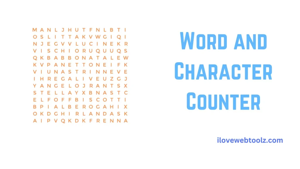 Word and Character Counter ilovewebtoolz.com